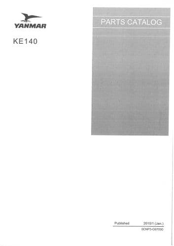 Yanmar Tractor KE140 Parts Manual