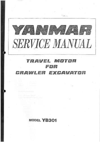 Yanmar Travel Motor For Crawler Excavator YB301 Workshop Service Manual