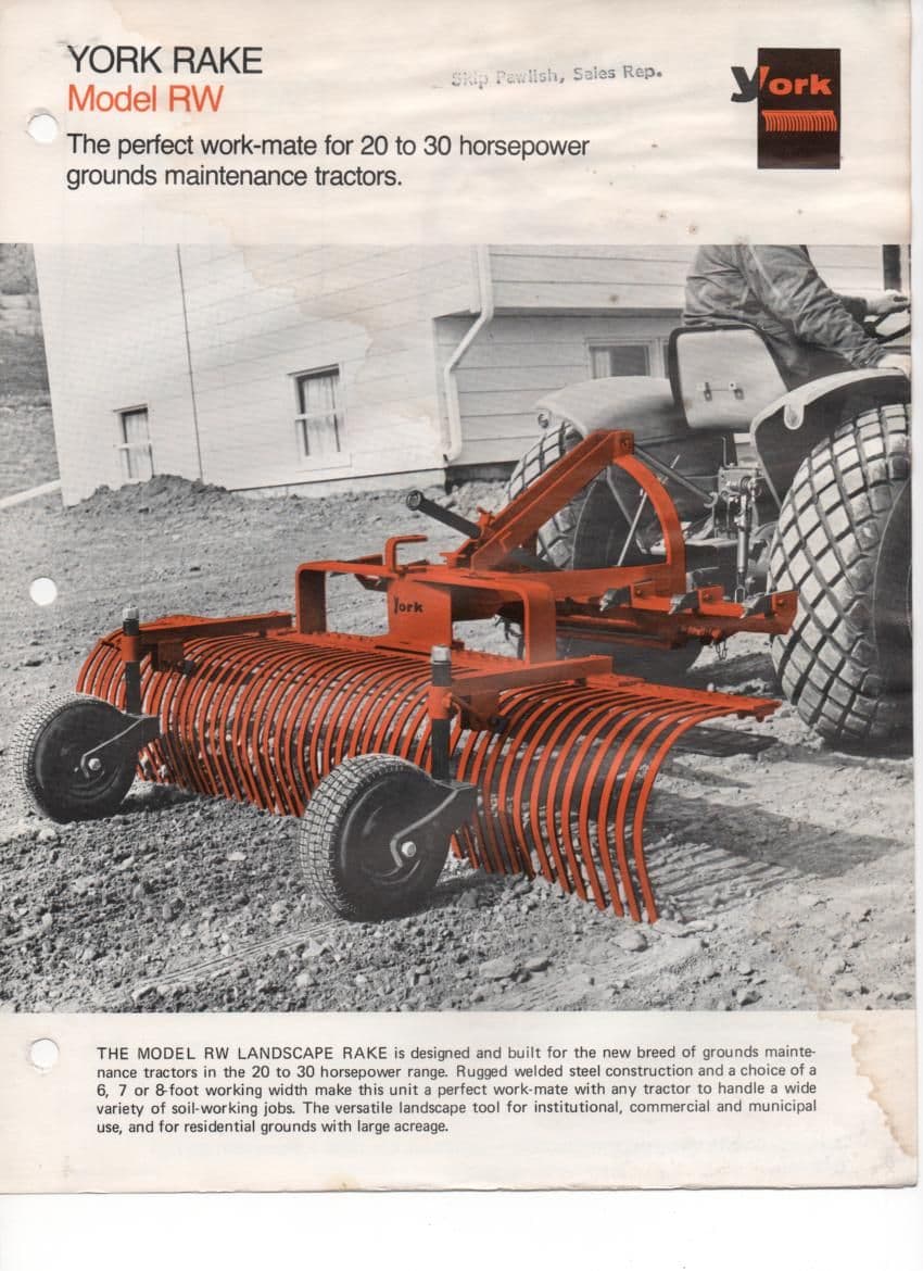 York Rake - Model RW Brochure