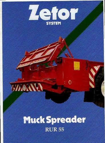 Zetor Muck Spreader - RUR55 - Brochure