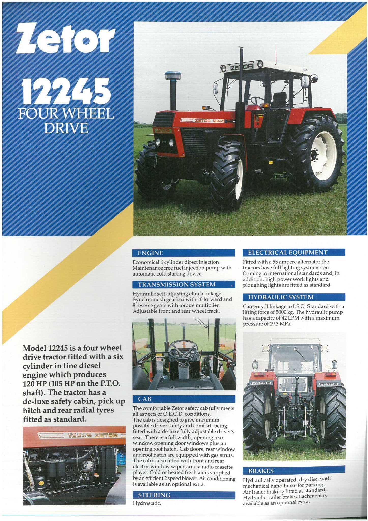 Zetor Tractor 11245 Brochure - fwd -HP