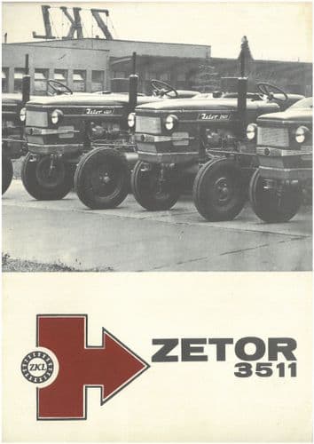 Zetor Tractor 3511 Brochure - In Czech