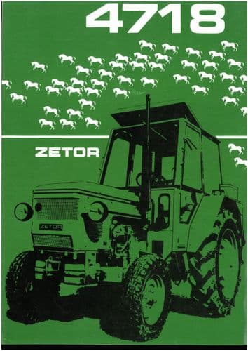 Zetor Tractor 4718 Brochure -