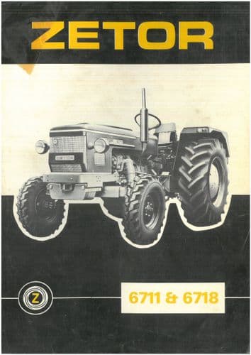 Zetor Tractor 6711 & 6718 Brochure