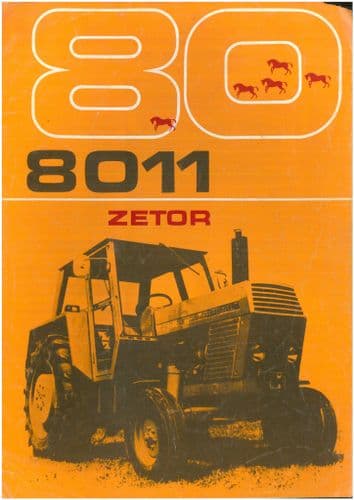 Zetor Tractor 8011 Crystal Brochure