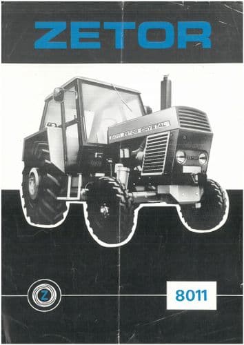 Zetor Tractor  8011 Crystal Brochure