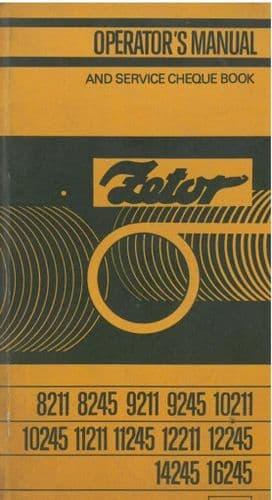 Zetor Tractor 8211 8245 9211 9245 10211 10245 11211 11245 12211 12245 14245 16245 Operators Manual