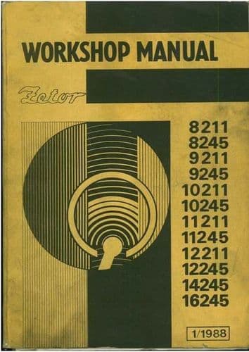 Zetor Tractor 8211 8245 9211 9245 10211 10245 11211 11245 12211 12245 14245 16245 Workshop Manual