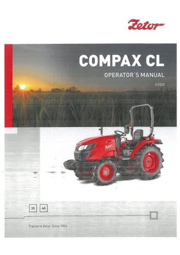 Zetor Tractor Compax CL 35 40  Operators Manuals