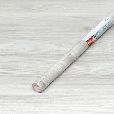 2m x 67cm Sangallo Light Grey Wood Sticky Vinyl Wrap (346-8143)