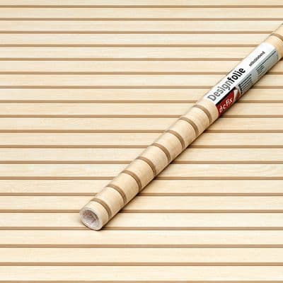 2m x 67cm Wooden Slats Sticky Vinyl Wrap (346-8209)