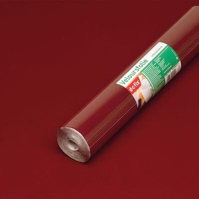 45cm D-C-Fix Burgundy Velour Baize Self Adhesive Vinyl (205-1713) 1m to 5m Long