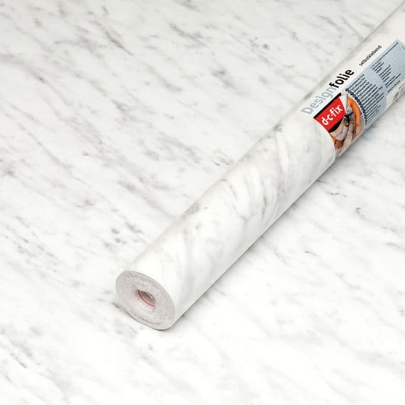 45cm d-c-fix Carrera Grey Marble sticky back furniture wrap (200-2614) From 1 to 15m