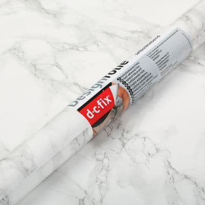 45cm d-c-fix Marmi White Grey Marble sticky back furniture wrap (200-2256) From 1m to 15m