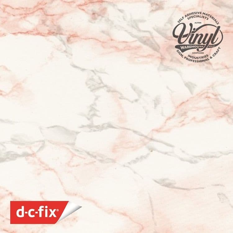 45cm Marino Pink Marble Sticky Vinyl Fablon 280-3166 Cut to size from 1 ...
