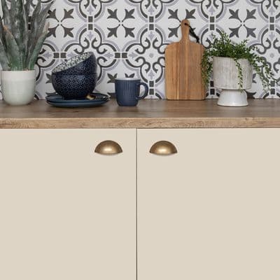 45cm Matt Sand Putty Off White Sticky Back Vinyl Furniture Wrap (346-0698) 2m x 45cm