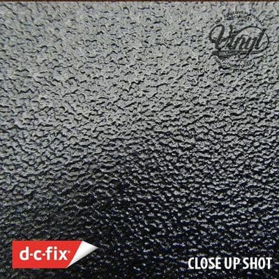 45cm Satin Black Textured Tarmac Embossed Sticky Back Vinyl (207-8587) Lengths from 1m to 15m