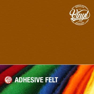 5m x 45cm Amber Sticky Back Acrylic Fibre Felt (FFAM45)