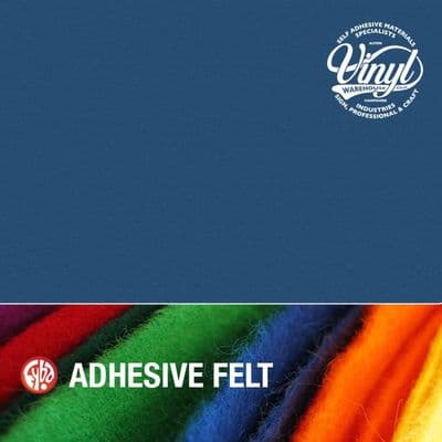 5m x 45cm Cornflower Sticky Back Acrylic Fibre Felt (FFCF45)