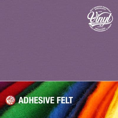 5m x 45cm Lavender Sticky Back Acrylic Fibre Felt (FFLV45)