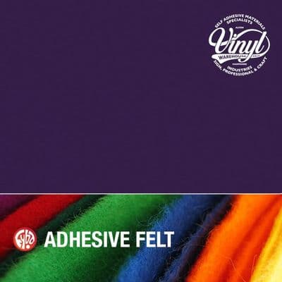 5m x 45cm Purple Sticky Back Acrylic Fibre Felt (FFPL45)