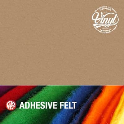 5m x 45cm Stone Sticky Back Acrylic Fibre Felt (FFST45)