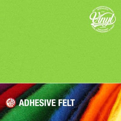 5m x 45cm Zest Green Sticky Back Acrylic Fibre Felt (FFZG45)