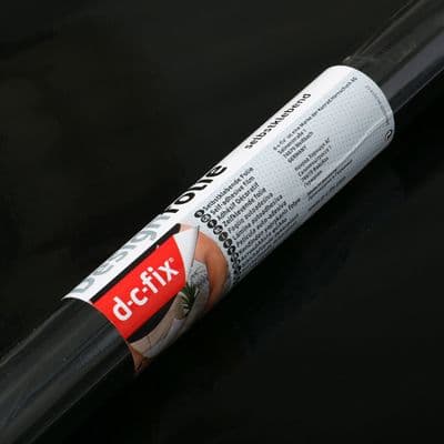 67cm D-C-Fix Gloss Black Sticky Back Vinyl (200-8438) Lengths from 1m to 15 metres