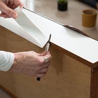 67cm D-C-Fix Matt White Sticky Back Vinyl (200-8001) From 1m to 15m
