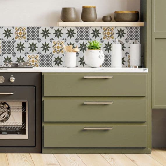 67cm Matt Olive Green Sticky Back Furniture Wrap Vinyl (200-8059) From 1m to 15m