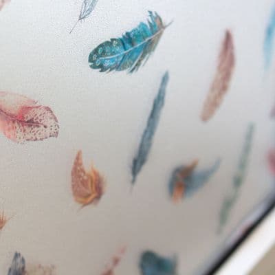 67cm Static Premium Feather Finja Window Privacy Film (216-8038) 1m to 15m long