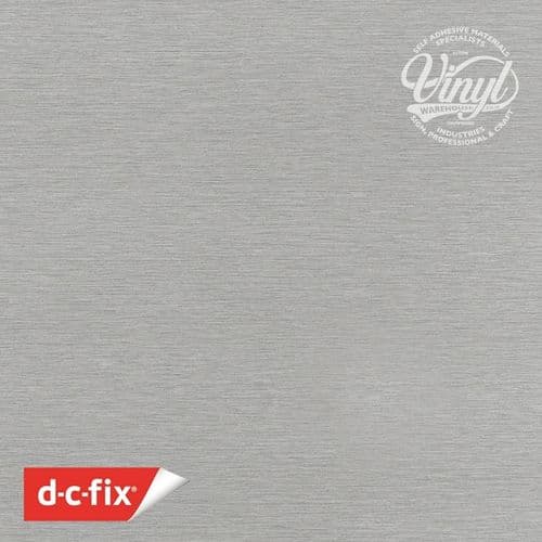 67cm wide Satin Metallic Stainless Steel Sticky Vinyl 2108045 1m to