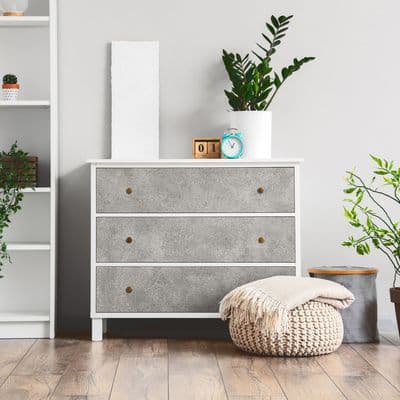 67cm x 2m Salazar Concrete Stone Sticky Back Vinyl (346-8231)