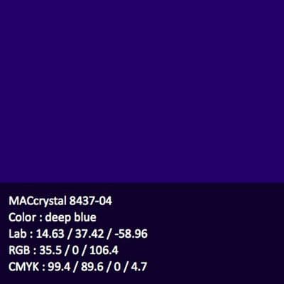 8437-04 Deep Blue Coloured Gloss Transparent Window Film