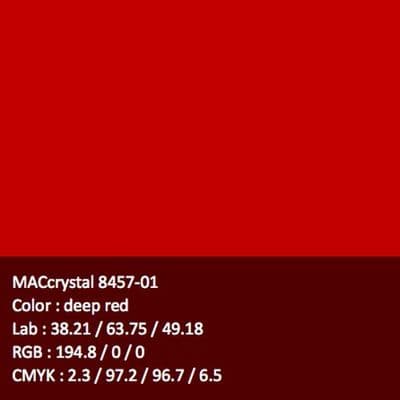 8457-01 Deep Red Coloured Gloss Transparent Window Film