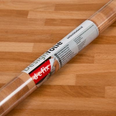 90cm Butcher Block Wood Sticky Back Vinyl (200-5623) Lengths from 1m to 15m