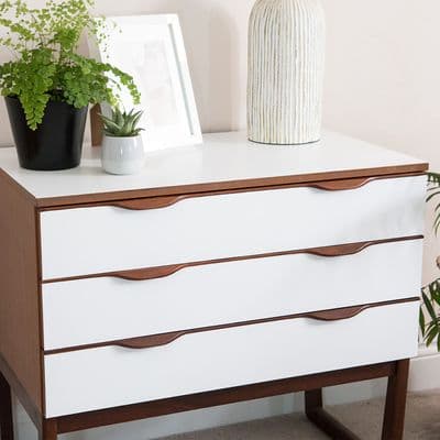 90cm D-C-Fix Matt White Sticky Back Vinyl (200-5001) from 1m - 15m