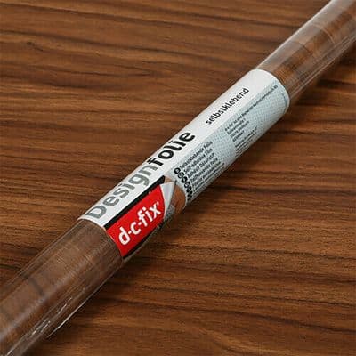 90cm Walnut Medium Wood Sticky Back Vinyl (200-5200) Lengths from 1m to 15m