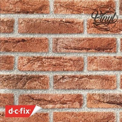 90cm Wide Roll of Red Brick Sticky Fablon (200-5590) Cut to size from 1 to 15 metres
