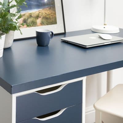 AWAITING STOCK: D-C-Fix Midnight Navy Blue Sticky Back Vinyl Furniture Wrap (346-0692) 45cm x 2m