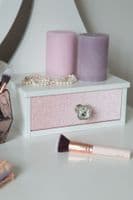 AWAITING STOCK: D-C-Fix Rose Pink Glitter Sticky Back Craft Vinyl (341-8013) 67cm x 2m