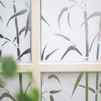 Bamboo White Window Static Privacy Film(338-8023) 67cm x 1.5m