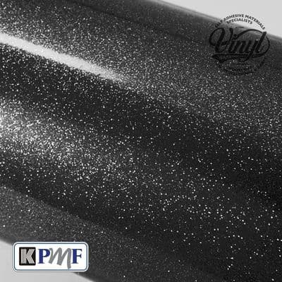 Black Heavy Glitter Metal Flake Vinyl - Professional Cast Vehicle Wrap K75021