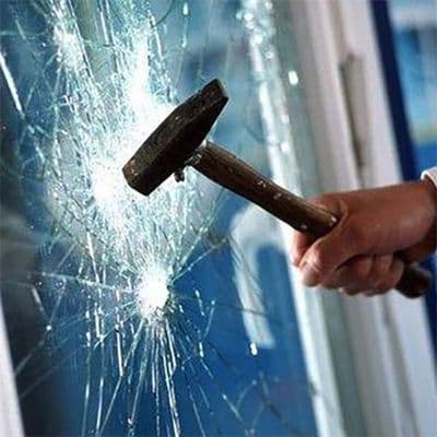 Clear Glass Splinter Breakage Protection Self Adhesive Security Film (339-5070) 2m x 90cm