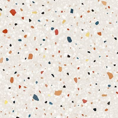 Cover Styl' Extra Thick NE29 White and Multicoloured Stone Plaster Adhesive Vinyl Wrap