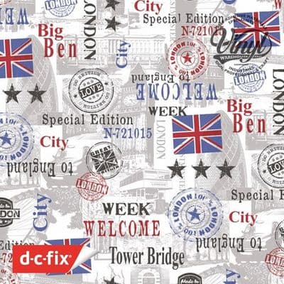 d-c-fix Extra Thick Lindley Sticky Back Vinyl Fablon (343-1015) 45cm x 1.5m