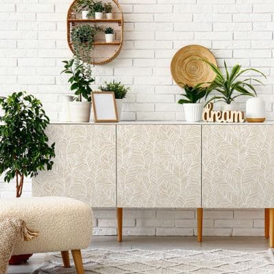 D-C-Fix Floral Leaf Blado Back Vinyl (346-8232) 67cm x 2m