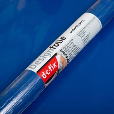 d-c-fix Gloss Royal Blue sticky back furniture wrap 200-1687 (W)45cm (L)1m to 15m