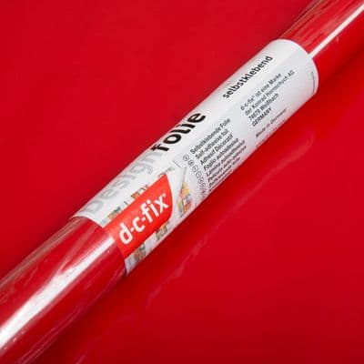 D-C-Fix Gloss Signal Red Sticky Back Vinyl (346-5356) 90cm x 2m