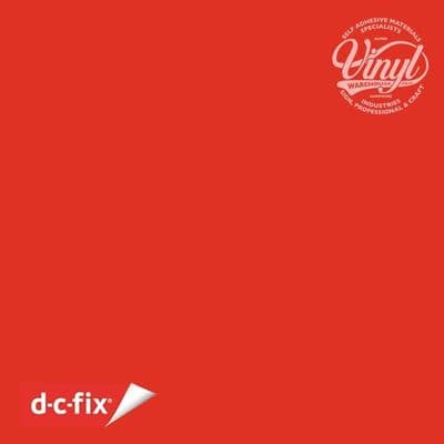D-C-Fix Matt Zinnober Red Sticky Back Vinyl (346-0007) 45cm x 2m